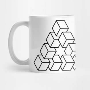 Impossible Shapes – Optical Illusion - Geometric Cubes Mug